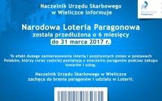 Naczelnik Urzędu Skarbowego w Wieliczce zachęca do brania paragonów i udziału w Loterii.