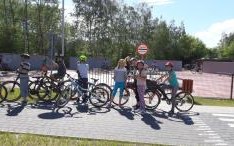 Egzamin na kartę rowerową na Miasteczku Ruchu Drodowego w Wieliczce
