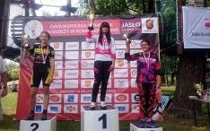 Srebrny medal Mistrzostw Polski w zawodach BMX dla zawodniczki Towarzystwa Sportowego Wilga Golkowice