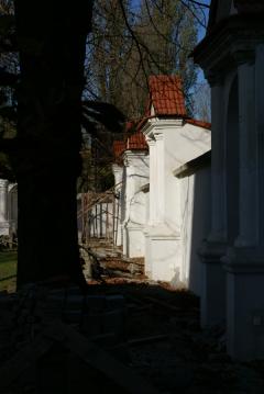The restoration works concerning the Reformer Brothers Monastery's wall