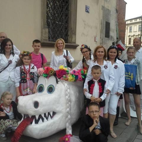 SP Śledziejowice i Wielka  Parada  Smoków w Krakowie