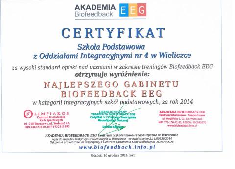 „Czwórka” ma kolejny Certyfikat