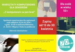 XII edycja warsztatów komputerowych dla Seniorów – zapraszamy!