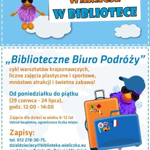 Biblioteczne Biuro Podróży – wakacje w bibliotece