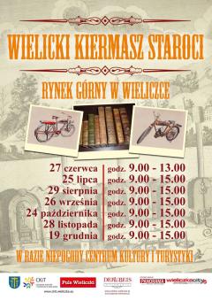 Wielicki Kiermasz Staroci i warsztaty dla dzieci z Antykwariatem DERUBEIS