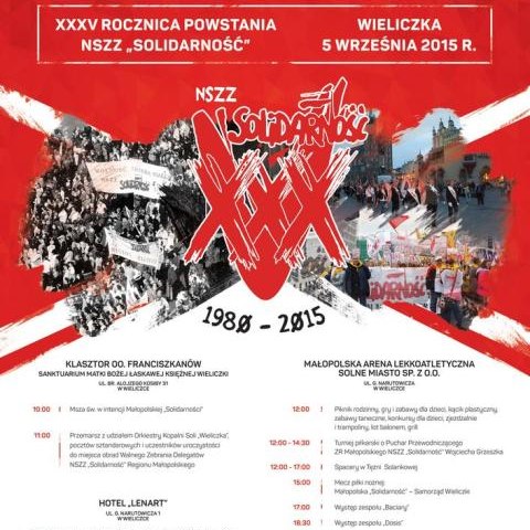Obchody XXXV rocznicy powstania NSZZ „Solidarność”