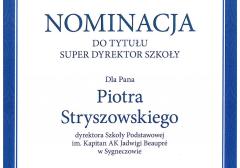Szkoła Podstawowa w Sygneczowie ma swojego „Super Dyrektora”