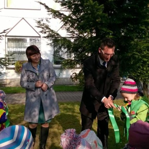 Uroczyste otwarcie "Zakątka młodego ekologa" przy Szkole Podstawowej im. Królowej Jadwigi w Sieczy
