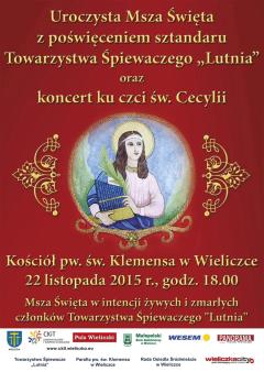 Koncert Cecyliański i poświęcenie Sztandaru Towarzystwa Śpiewaczego „LUTNIA”