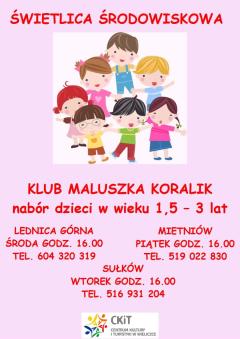 KLUB MALUSZKA „KORALIK”