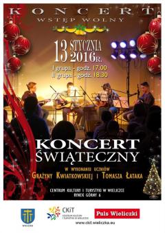 Koncert Świąteczny uczniów nauki gry na instrumentach różnych