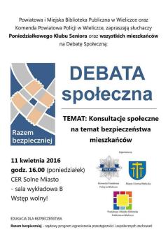 Debata społeczna o bezpieczeństwie mieszkańców