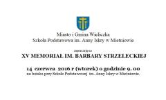 XV MEMORIAŁ IM. BARBARY STRZELECKIEJ w Mietniowie