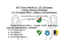 XVI Turniej Piłkarski im. J.R. Zaricznego o Puchar Starosty Wielickiego