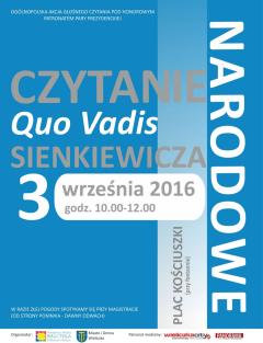 Narodowe Czytanie „Quo Vadis” Henryka Sienkiewicza