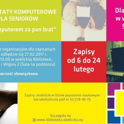 XVI edycja warsztatów komputerowych dla Seniorów – zapraszamy!