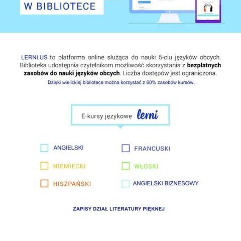Obierz kurs na języki obce. Przyjdź do biblioteki!