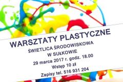 Warsztaty plastyczne w świetlicy w Sułkowie