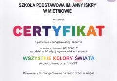 Uczniowie ze Szkoły Podstawowej im Anny Iskry w Mietniowie pomagają dzieciom w Afryce!