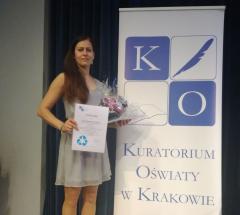I Miejsce w konkursie Małopolskiego Kuratorium Oświaty dla SP Sygneczów
