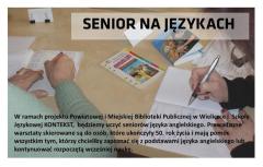 „Senior na językach” w wielickiej bibliotece