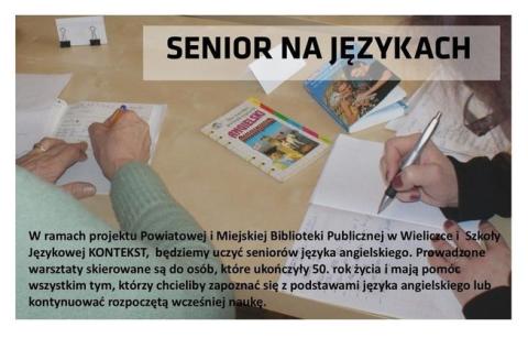 „Senior na językach” w wielickiej bibliotece