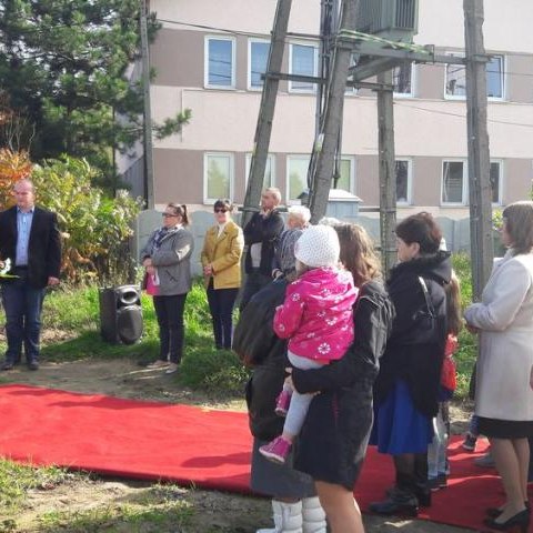 Poświęcenie krzyża w Raciborsku