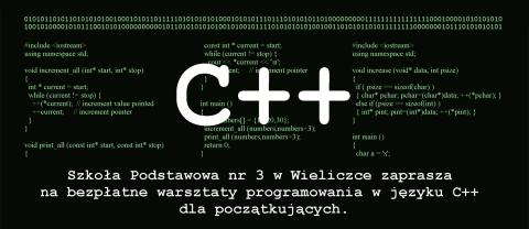 Programowanie w języku C++ w Szkole Podstawowej Nr 3 w Wieliczce