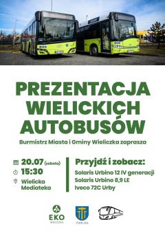Prezentacja Wielickich Autobusów przy Wielickiej Mediatece