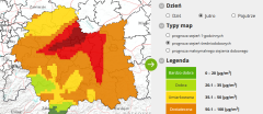 Powiadomienie o przekroczeniu i o ryzyku wystąpienia przekroczenia poziomu alarmowego dla pyłu zawieszonego PM10 w powietrzu