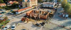 Postępują prace przy budowie punktu obsługi pasażerskiej w Wieliczce