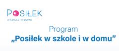 „Posiłek w szkole i w domu” - Rądowy program dożywiania na lata 2019-2023