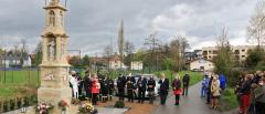 Poświęcenie odnowionej kapliczki św. Floriana w Krzyszkowicach