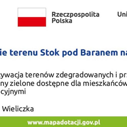 Zagospodarowanie terenu Stok pod Baranem na cele rekreacyjne