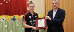 Izabela Perz podwójna Mistrzyni Polski Młodzików w Tenisie Stołowym