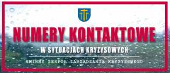 Numery kontaktowe w sytuacjach kryzysowych