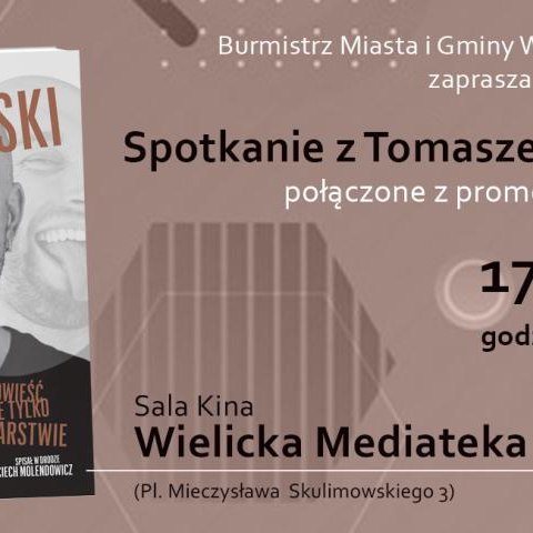 Spotkanie z Tomaszem Marczyńskim w Wielickiej Mediatece