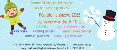 Zapisy na "Półkolonie zimowe" dla dzieci 6-10 lat