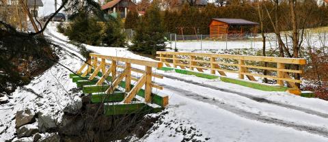 Remont mostu w Koźmicach Wielkich