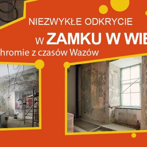 Niezwykłe odkrycie w zamku w Wieliczce – polichromie z czasów Wazów
