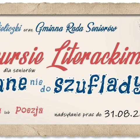 Konkurs literacki dla Seniorów – edycja II