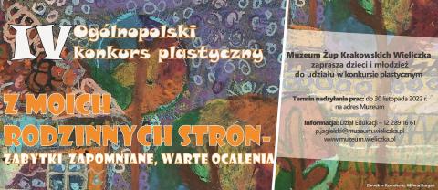 IV Ogólnopolski Konkurs Plastyczny „Z moich rodzinnych stron – zabytki zapomniane, warte ocalenia”