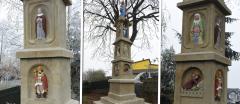 Renowacja kamiennej kapliczki przydrożnej św. Floriana w Mietniowie