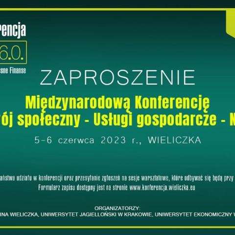 Ruszyła rejestracja na międzynarodową konferencję „Samorząd 6.0” w Wieliczce