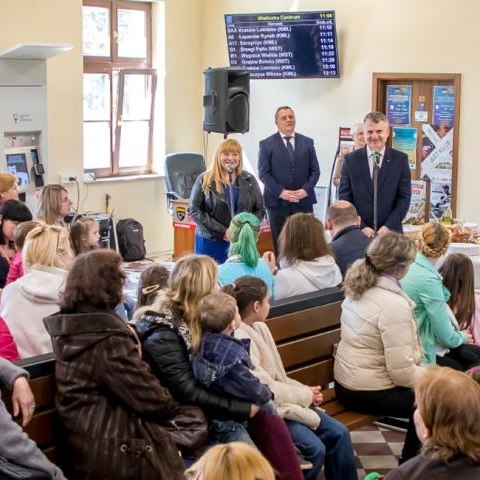 Śniadanie Wielkanocne na wielickim dworcu