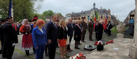 Obchody 78. rocznicy zakończenia II Wojny Światowej w Saint-Andre-lez-Lile