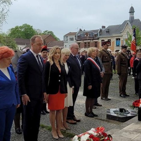 Obchody 78. rocznicy zakończenia II Wojny Światowej w Saint-Andre-lez-Lile