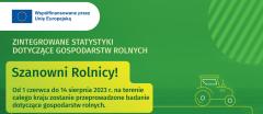 Badanie „Zintegrowane statystyki dotyczące gospodarstw rolnych”