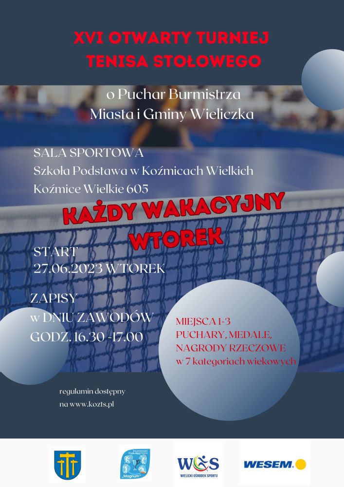 XVI Otwarty Turniej Tenisa Stołowego o Puchar Burmistrza Miasta i Gminy Wieliczka.jpg