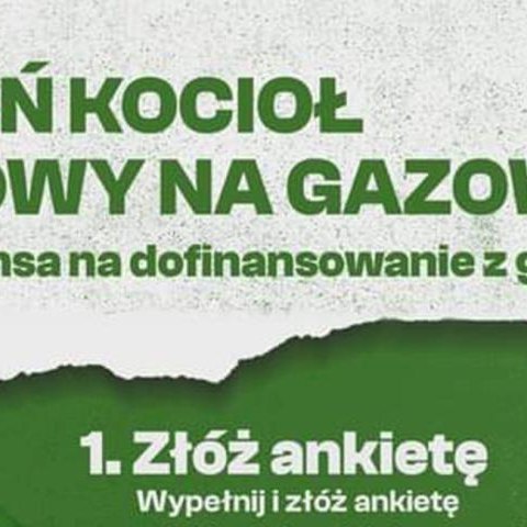 Wymień kocioł węglowy na gazowy